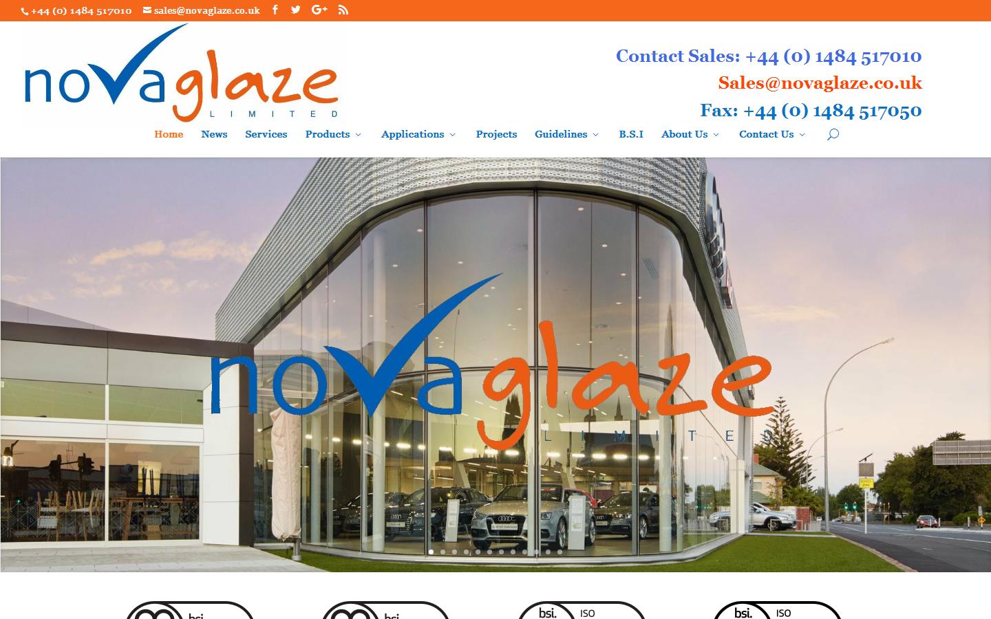 Novaglaze Website