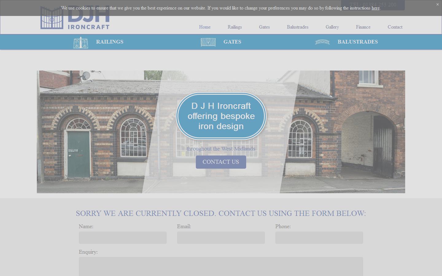 D J H Ironcraft Website