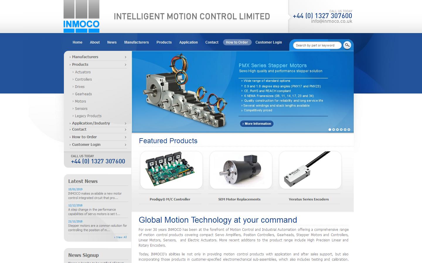 Intelligent Motion Control Ltd Website
