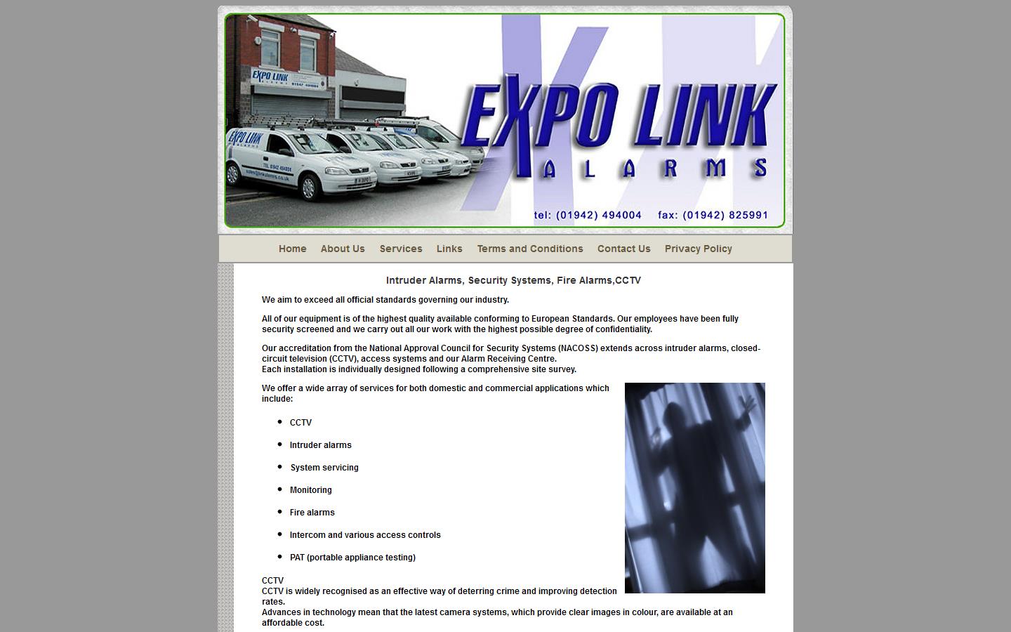 Expo Link Alarms Website