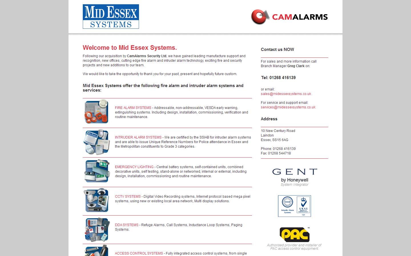 Mid Essex Systems Website