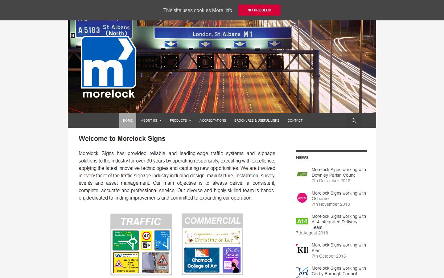 Morelock Signs Ltd Website