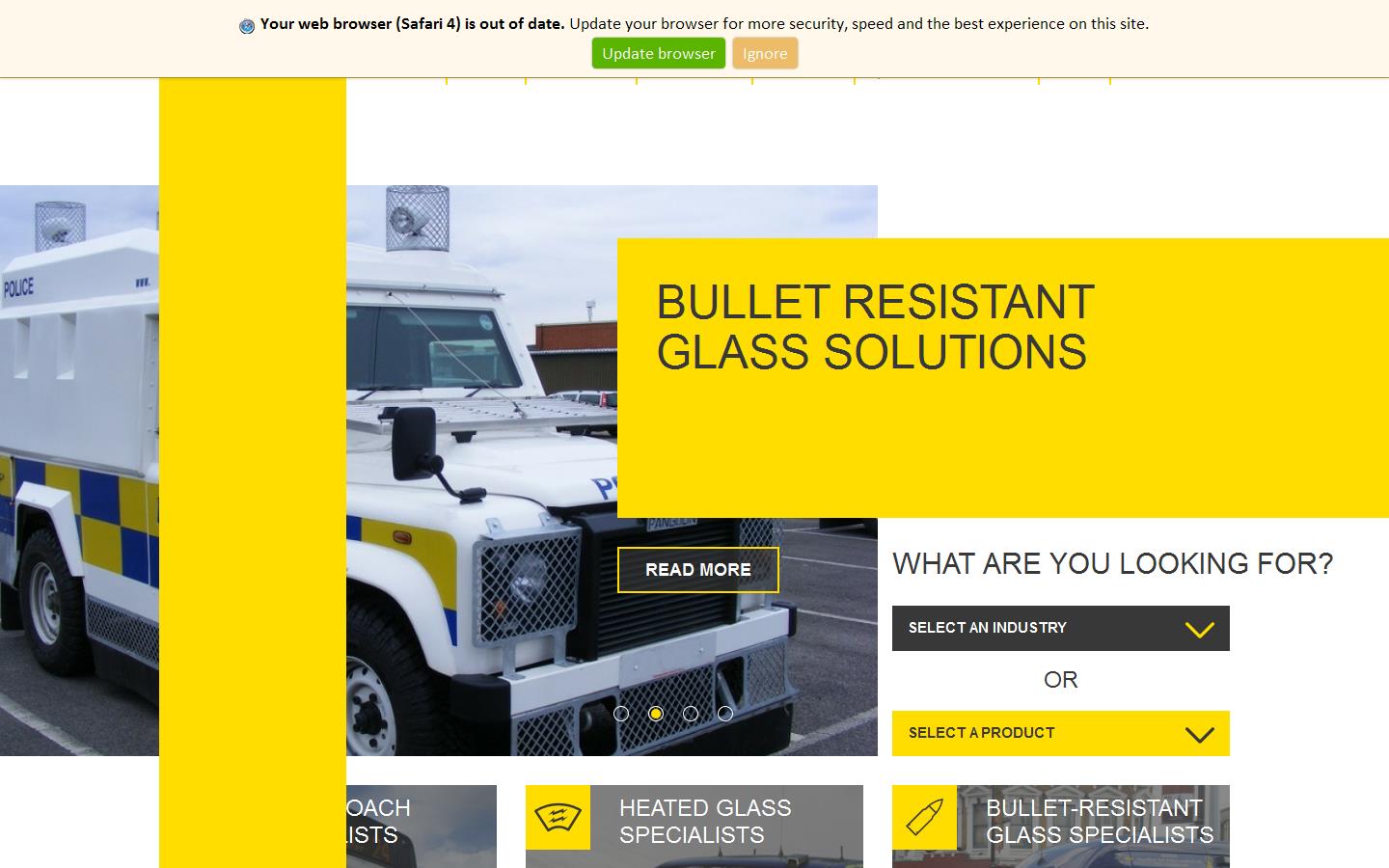 Tyneside Safety Glass Website