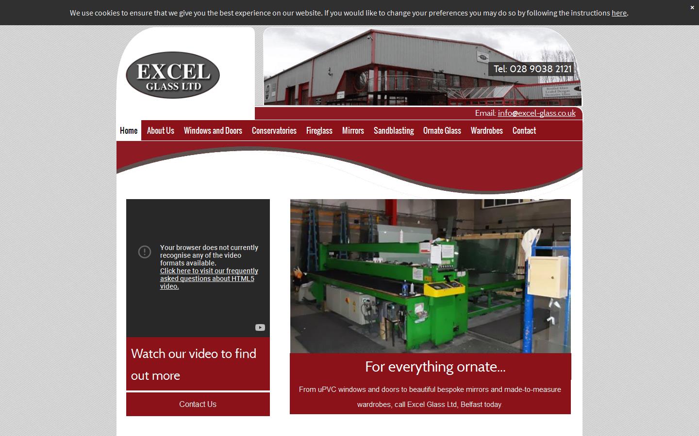 Excel Glass Ltd Website