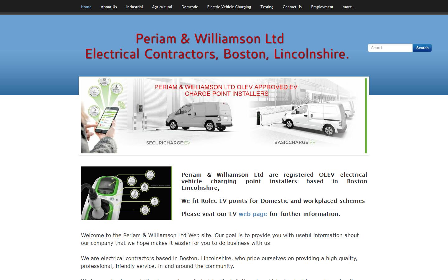 Periam & Williamson Ltd Website