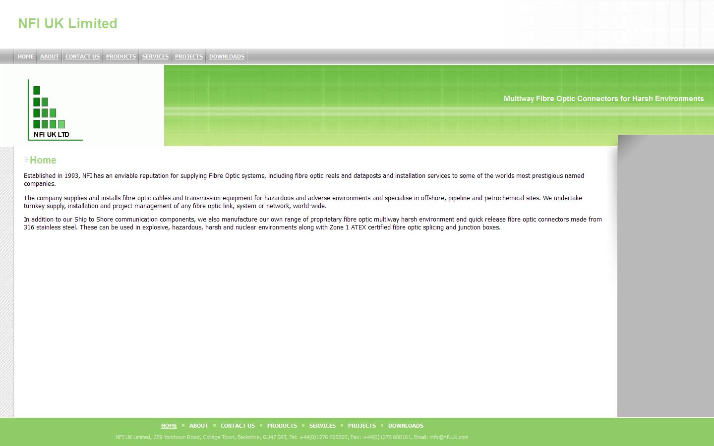 N F I UK Ltd Website