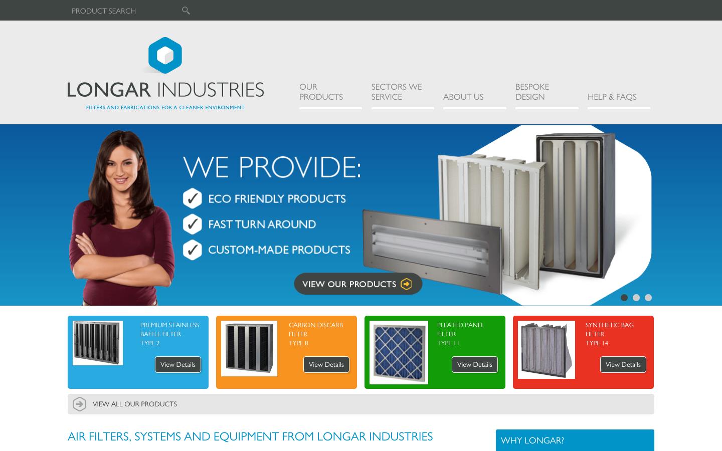 Longar Industries Ltd Website