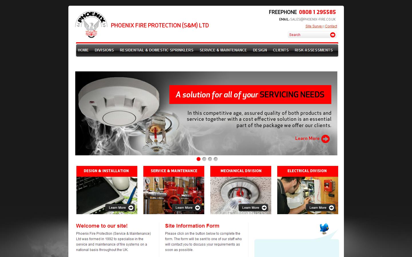 Phoenix Fire Protection Website