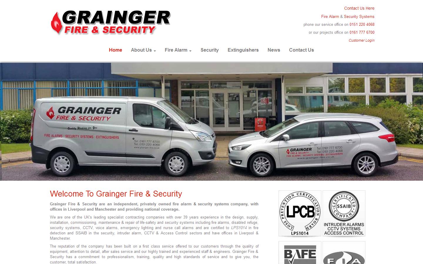 Grainger Fire & Security Website