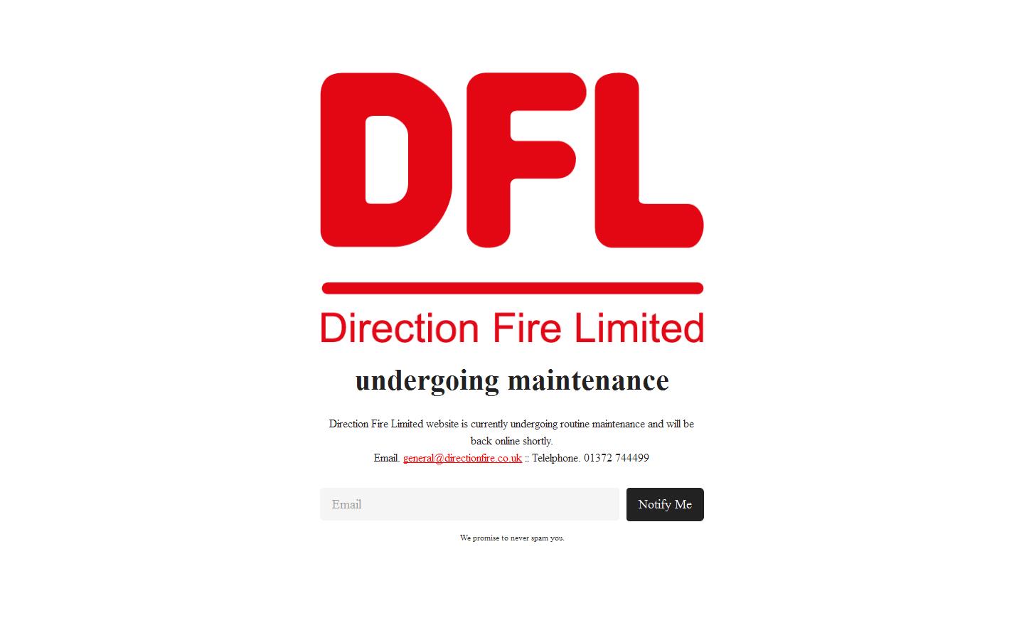 Direction Fire Website