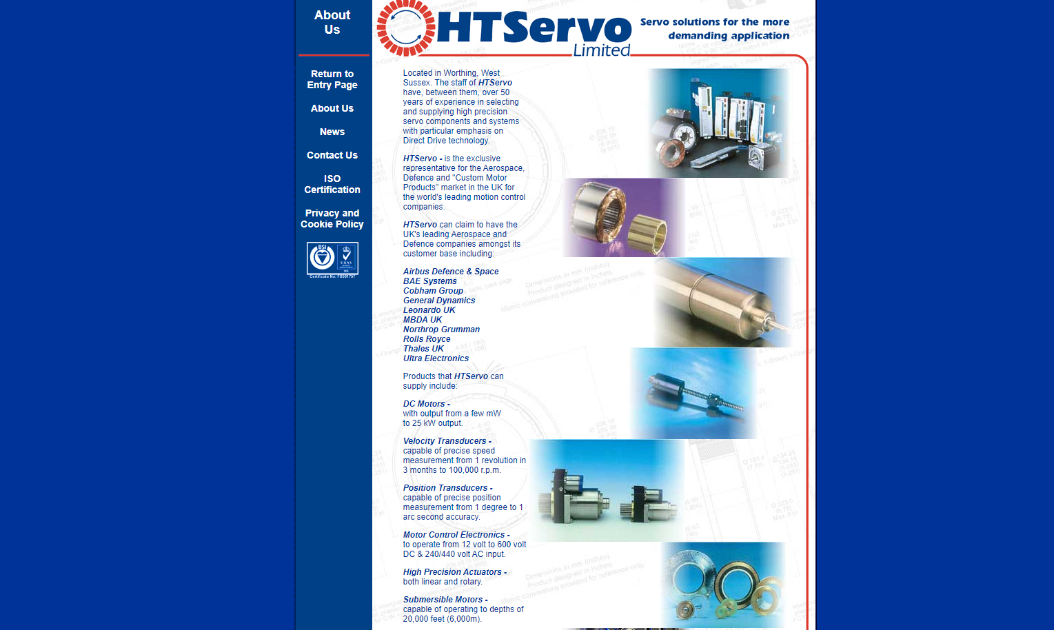 H T Servo Ltd Website