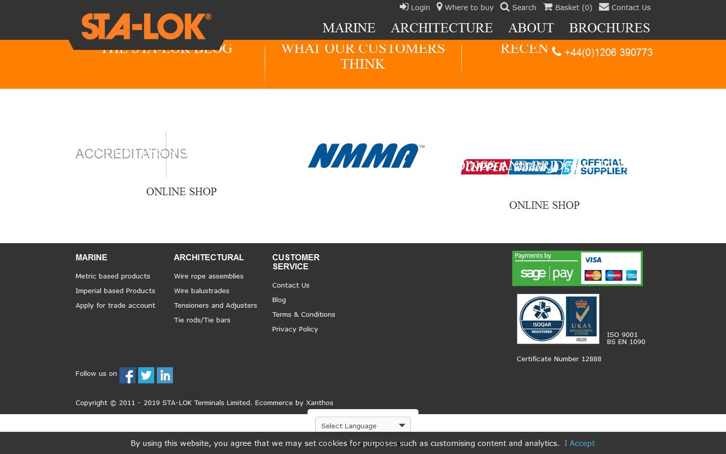 Sta-lok Terminals Ltd Website