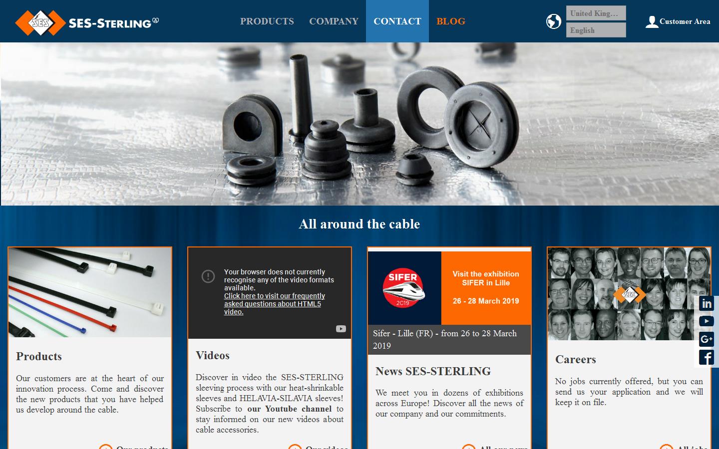 S E S Sterling Ltd Website