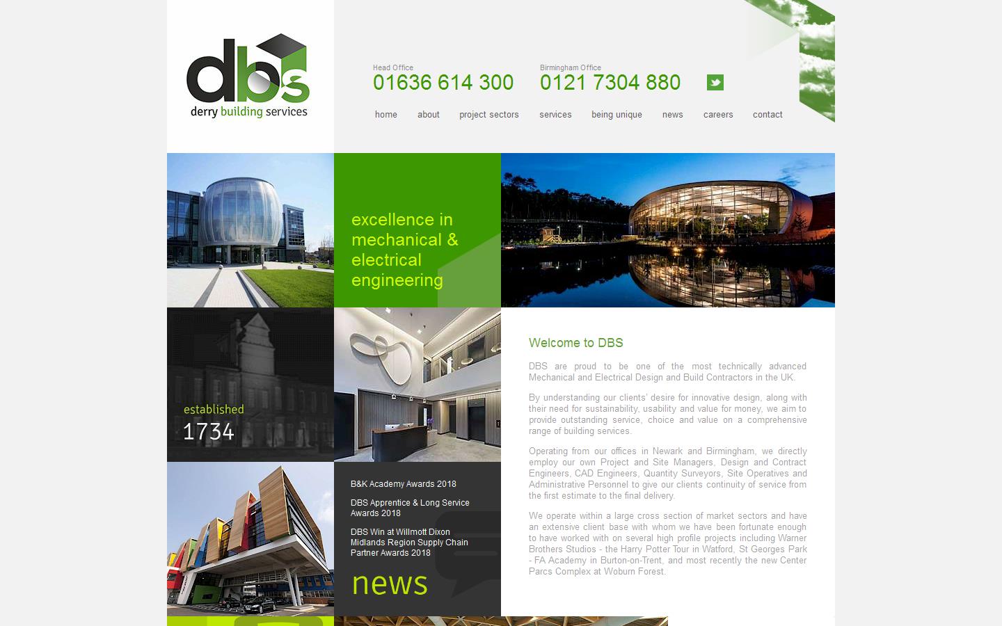 Derry Building Services Website