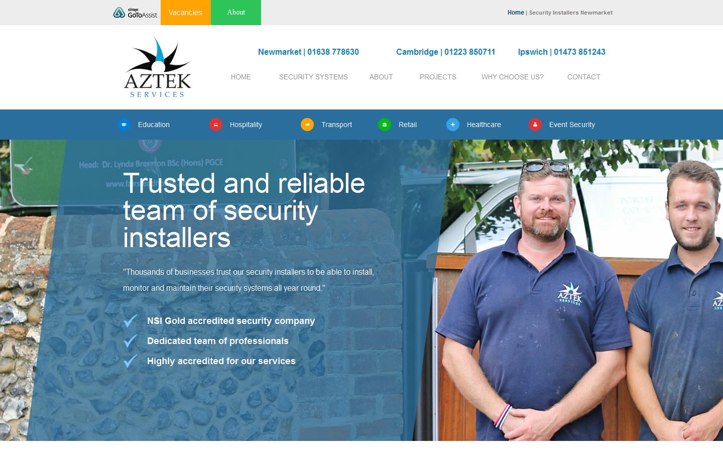 Aztek Services Website