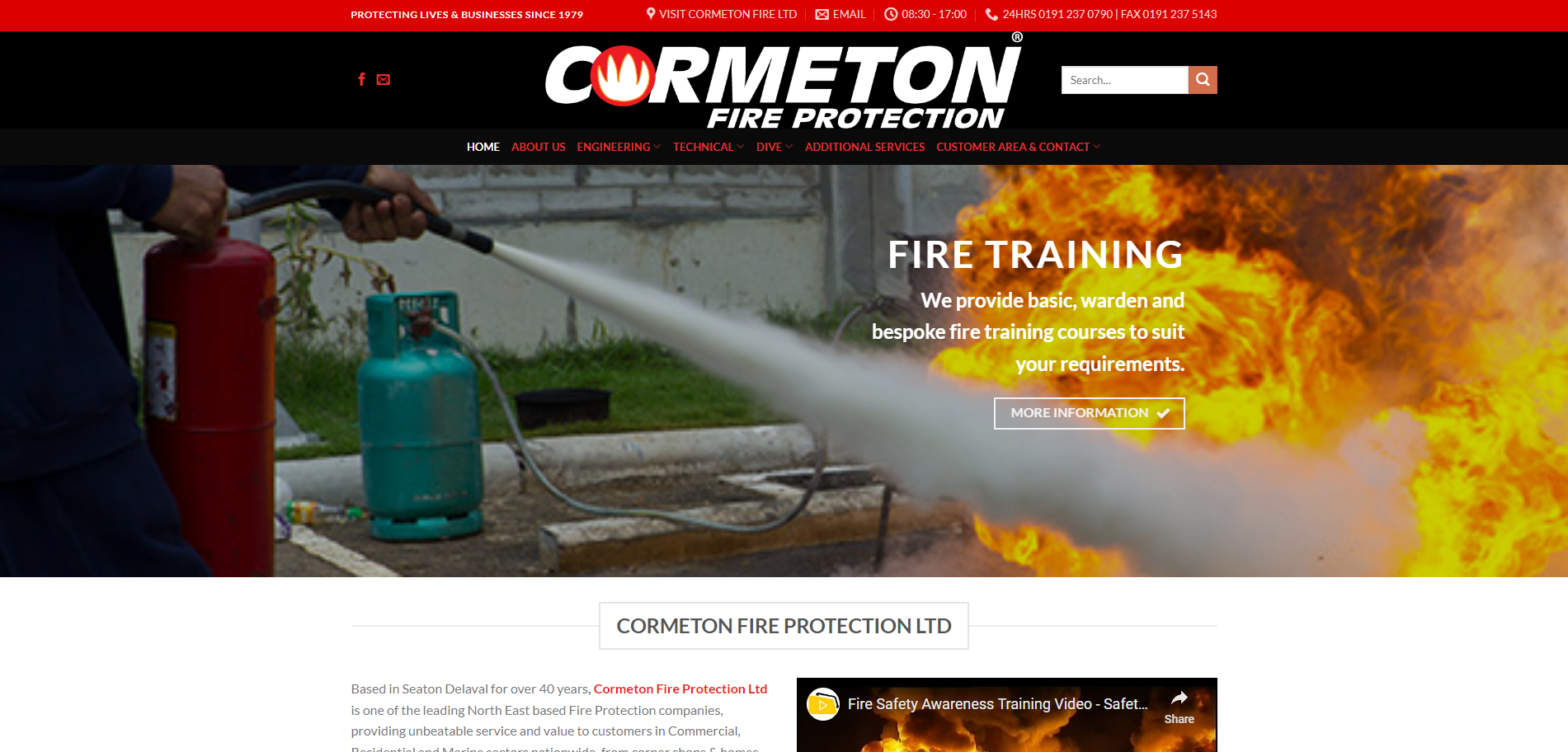 Cormeton Fire Protection Website