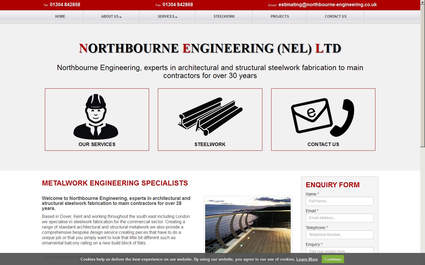 Northbourne Engineering N E L Ltd Website