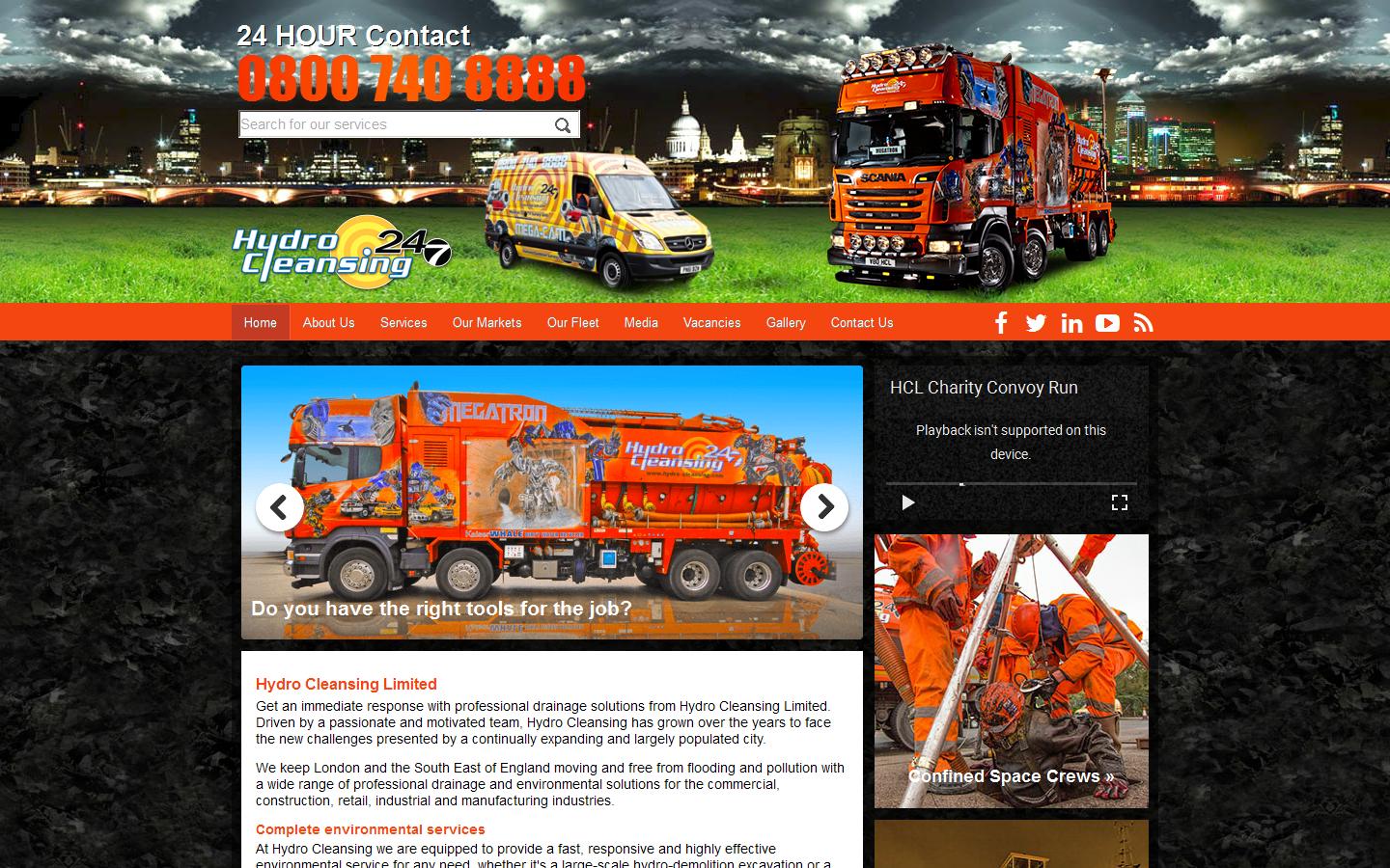 Hydro-Cleansing Ltd Website