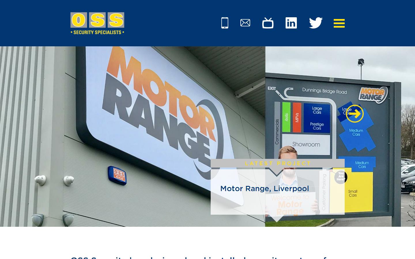 O S S Security Specialists Website