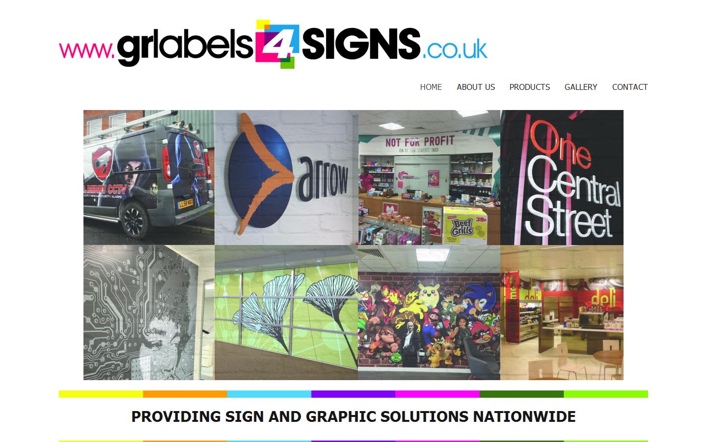 grlabels4signs.co.uk Website