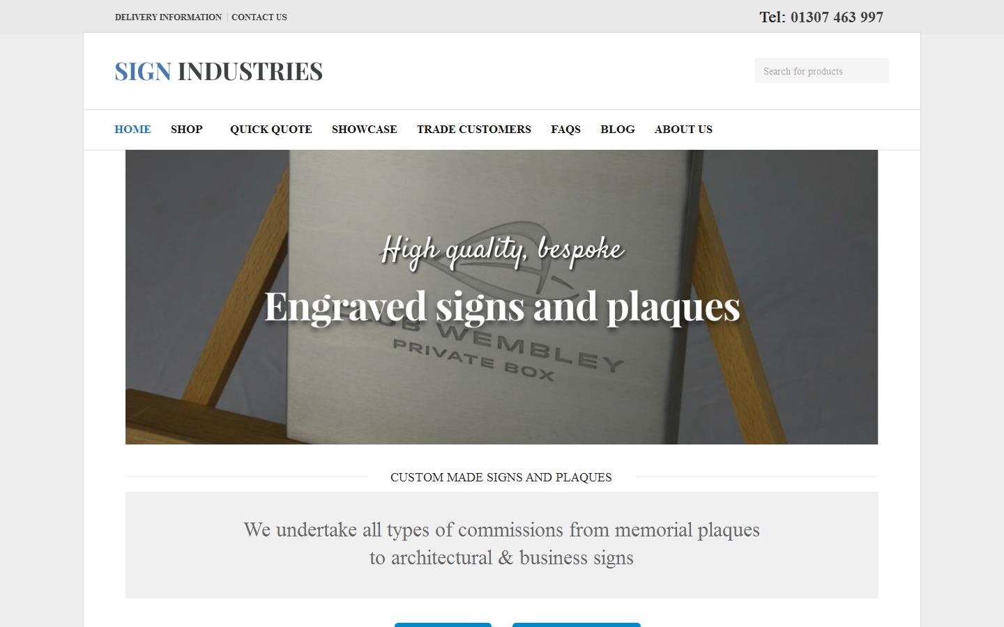 Sign Industries Ltd Website