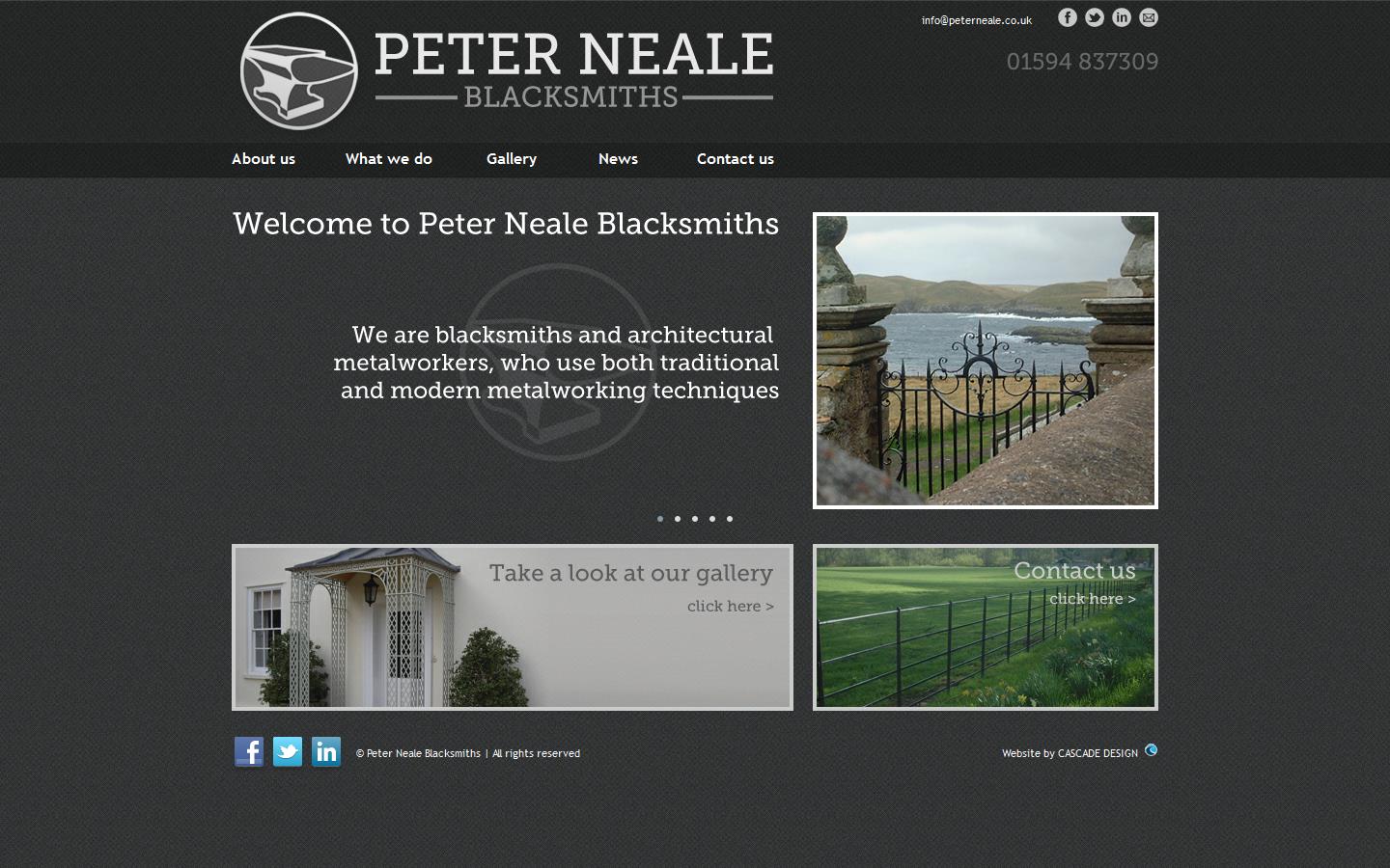 Peter Neale Blacksmiths Website