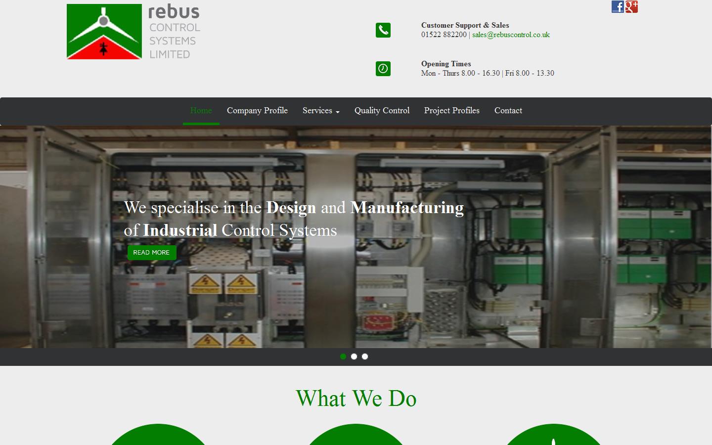 Rebus Control Systems Ltd Website