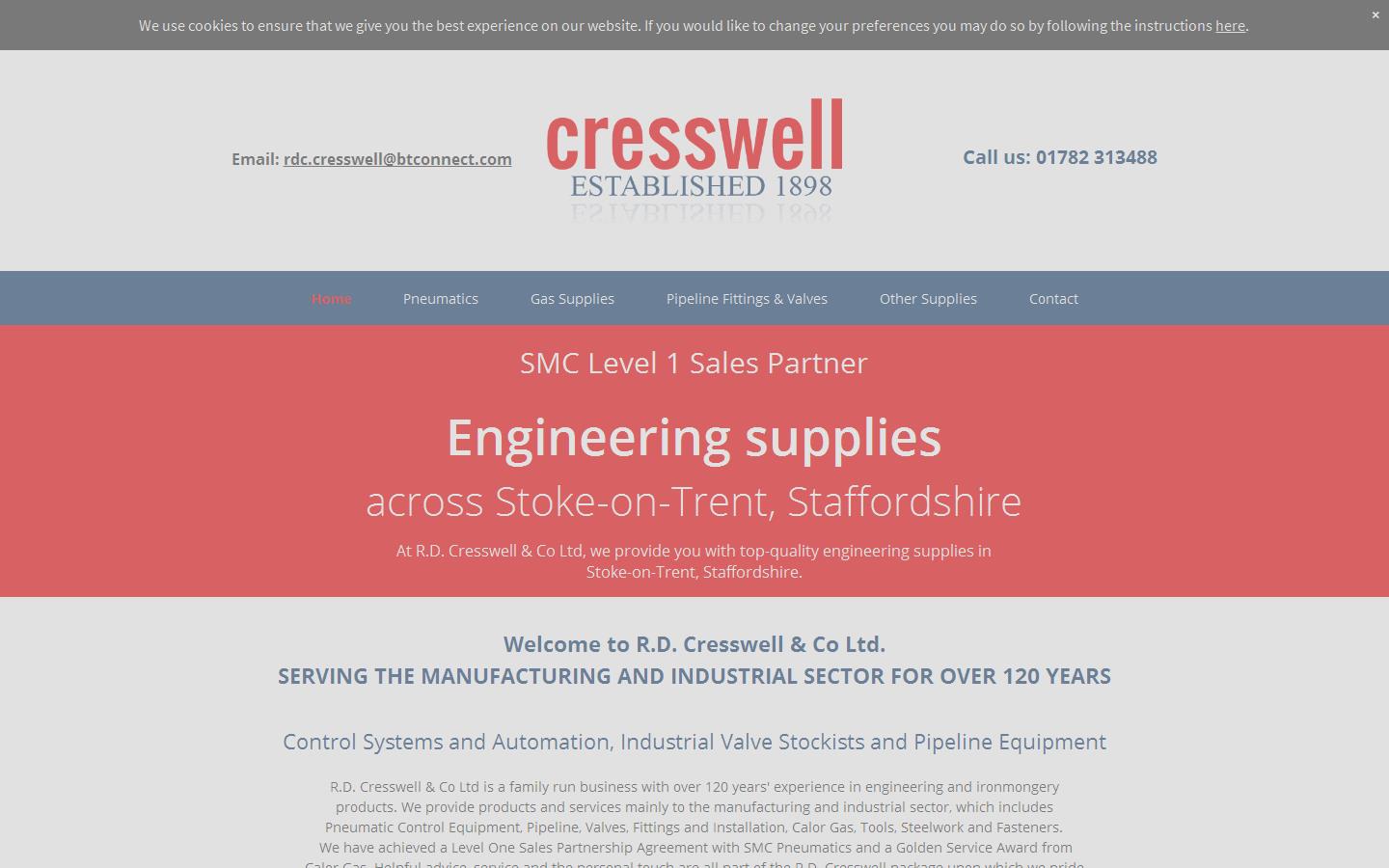 R D Cresswell & Co. Ltd Website
