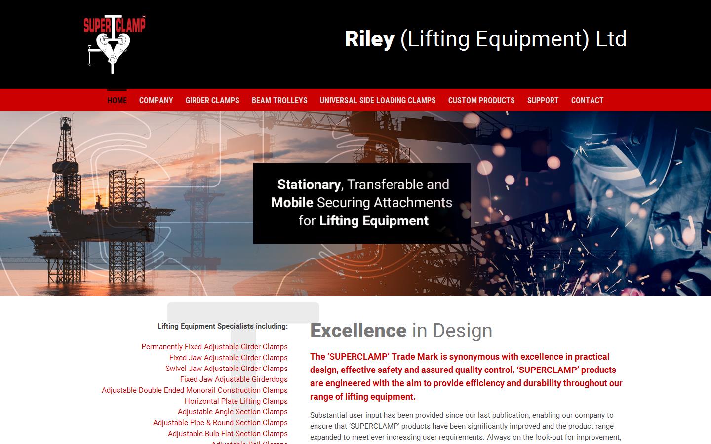 Riley Lifting Equipment Ltd Website