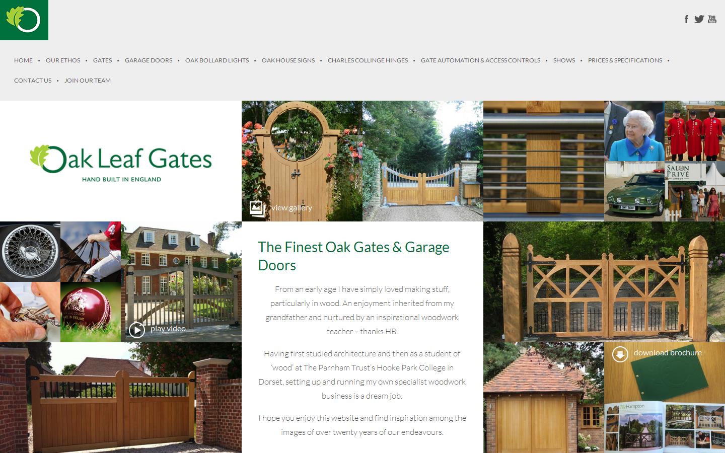 Oak Leaf Gates Website