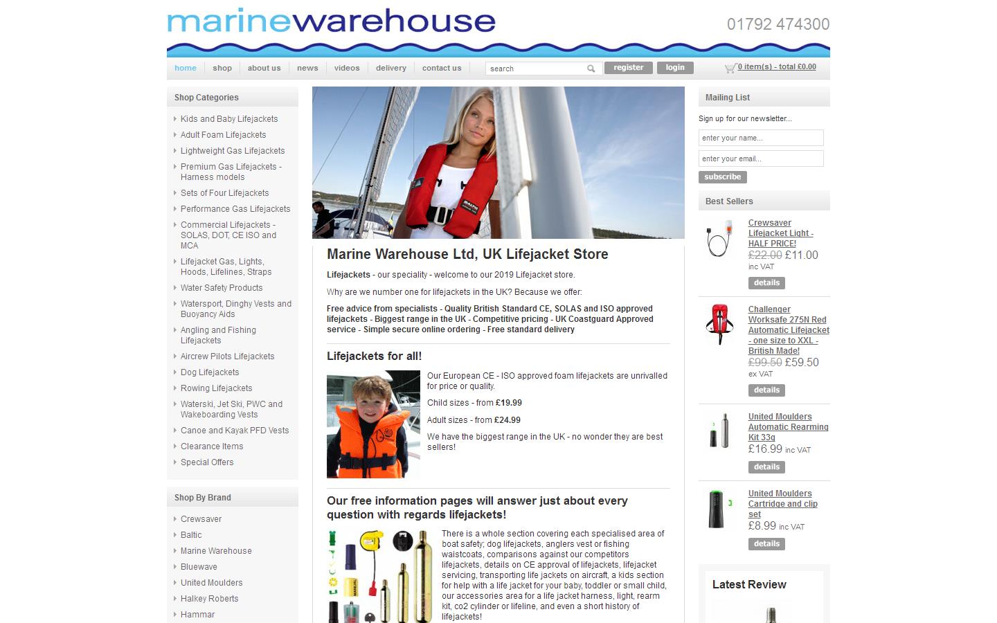 Marine Warehouse Ltd Website