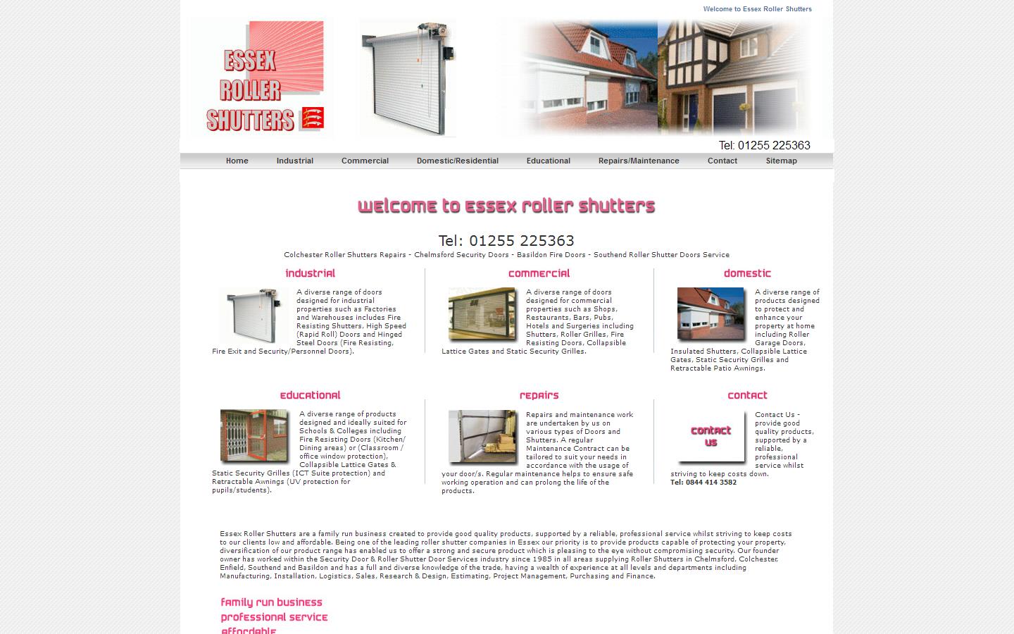 Essex Roller Shutters Website