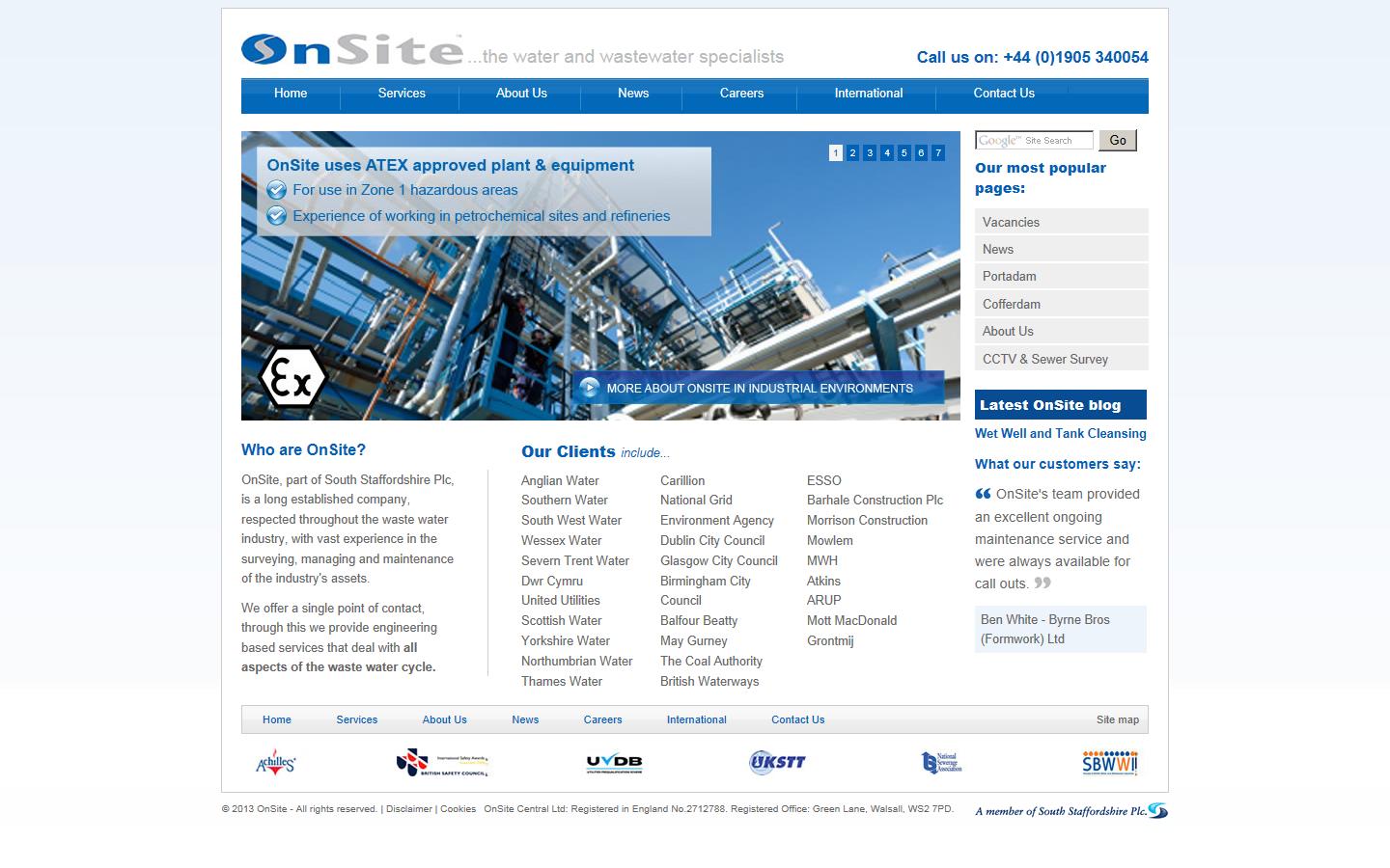 OnSite Central Ltd  Website