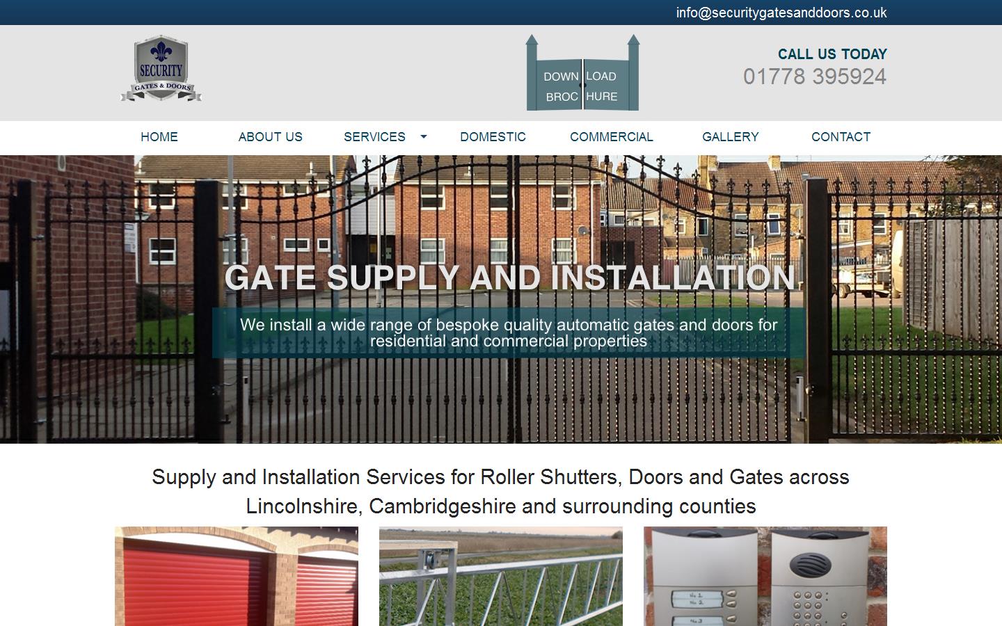 Security Gates & Doors Website