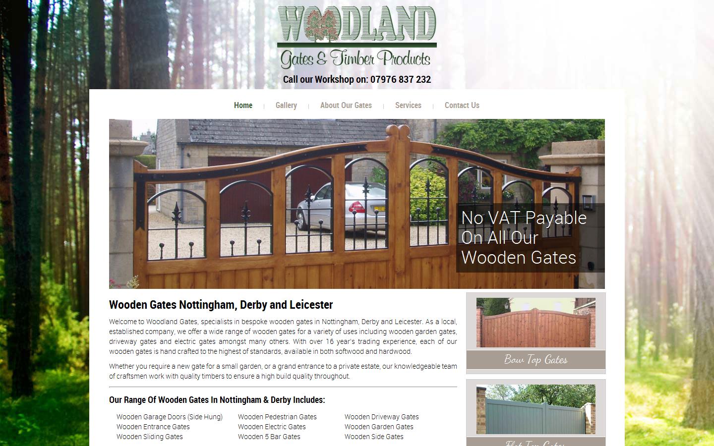 Woodland Gates Website
