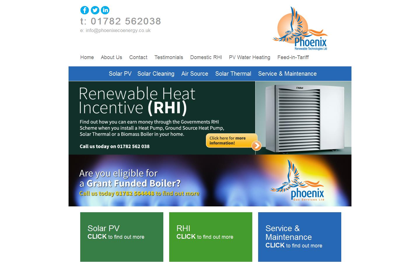 Phoenix Renewable Technologies Ltd Website
