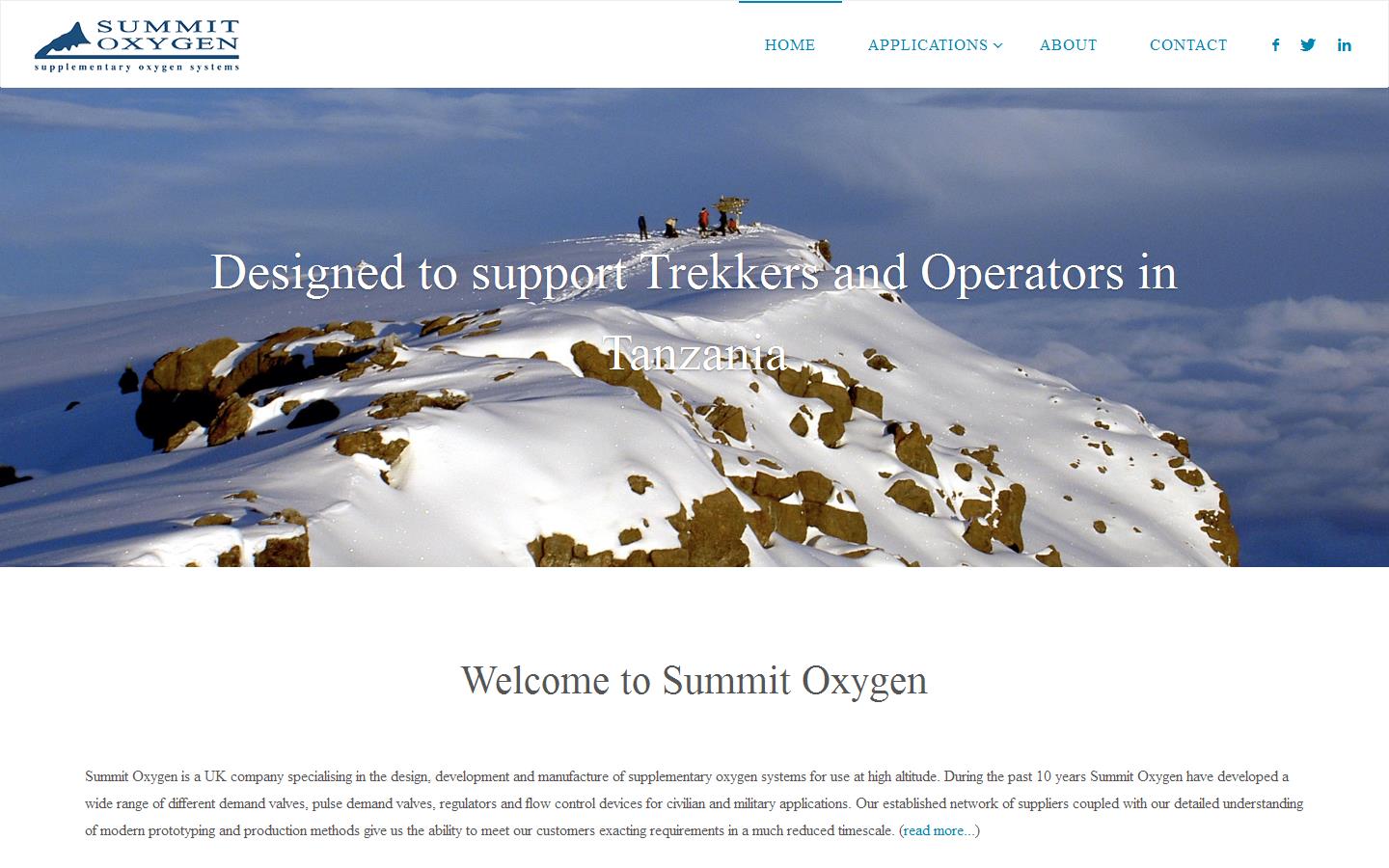 Summit Oxygen Website