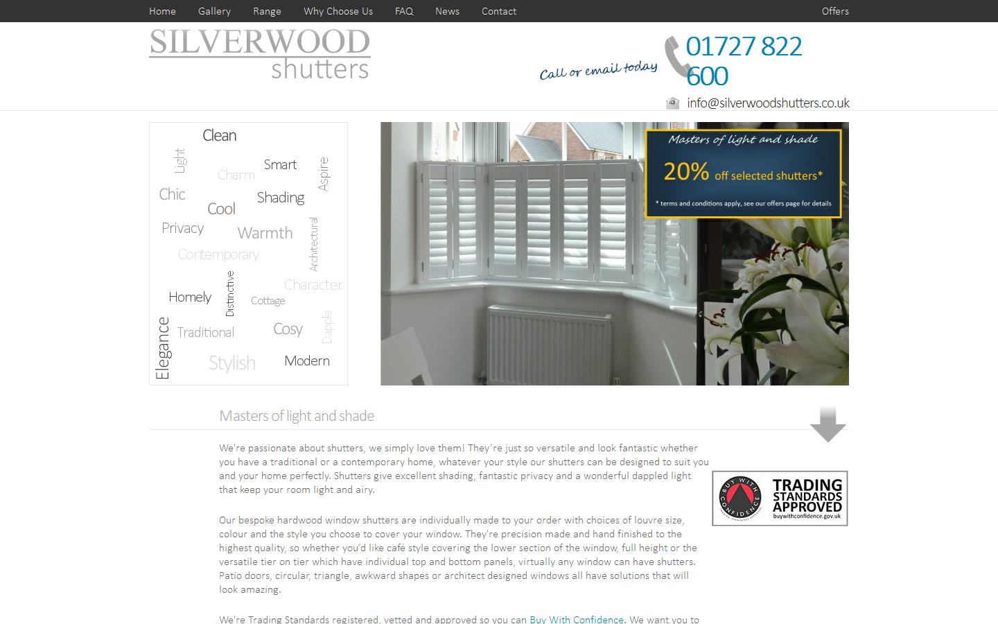 Silverwood Shutters Website