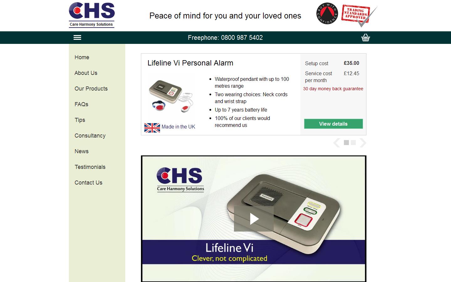 Care Harmony Solutions Website