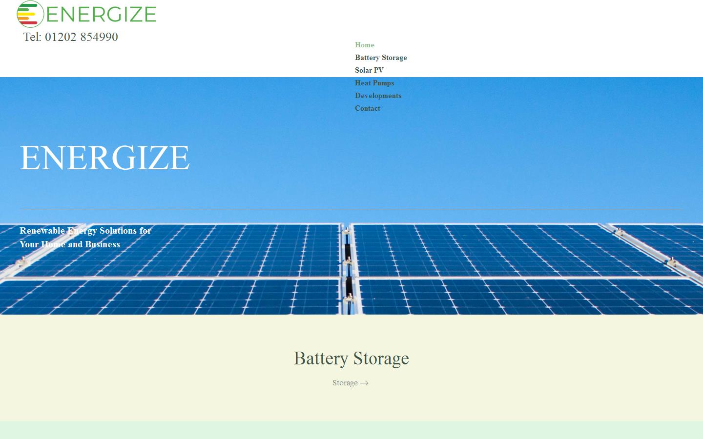 Energize Ltd Website