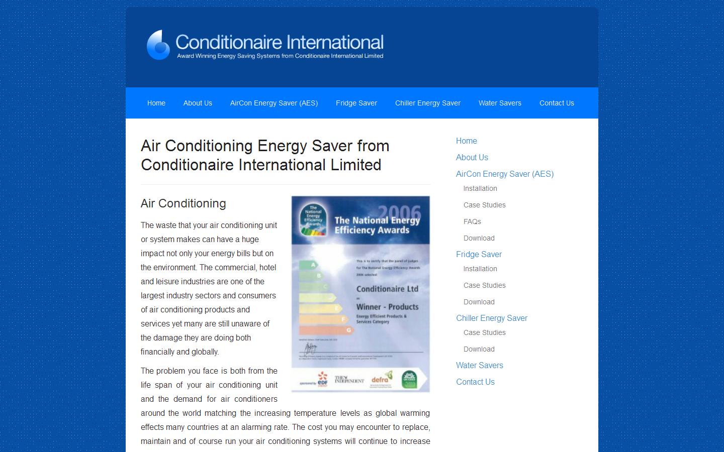 Conditionaire International Ltd Website