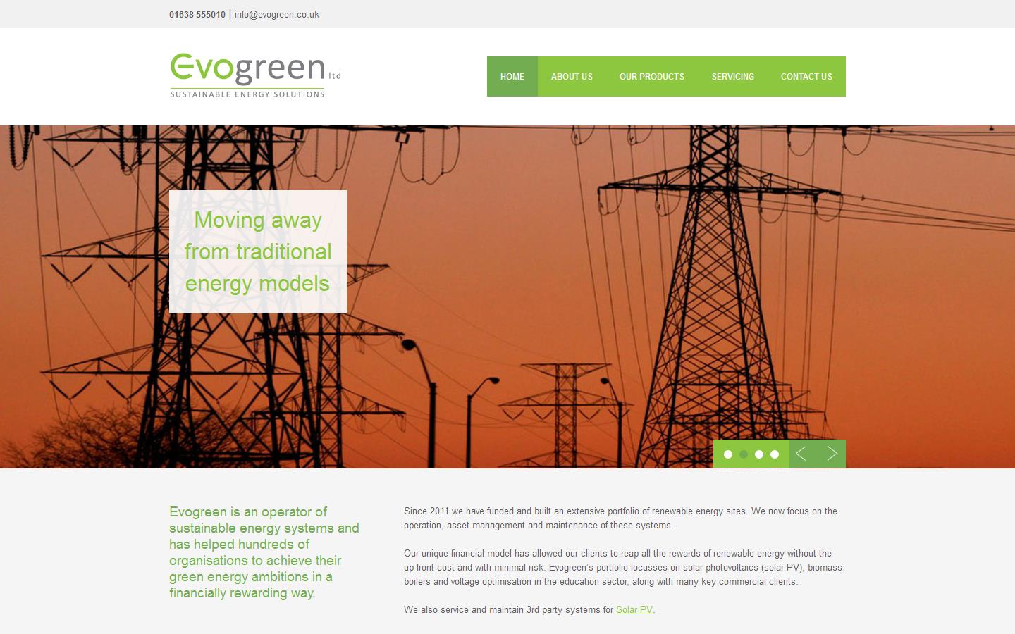 Evogreen Plc Website