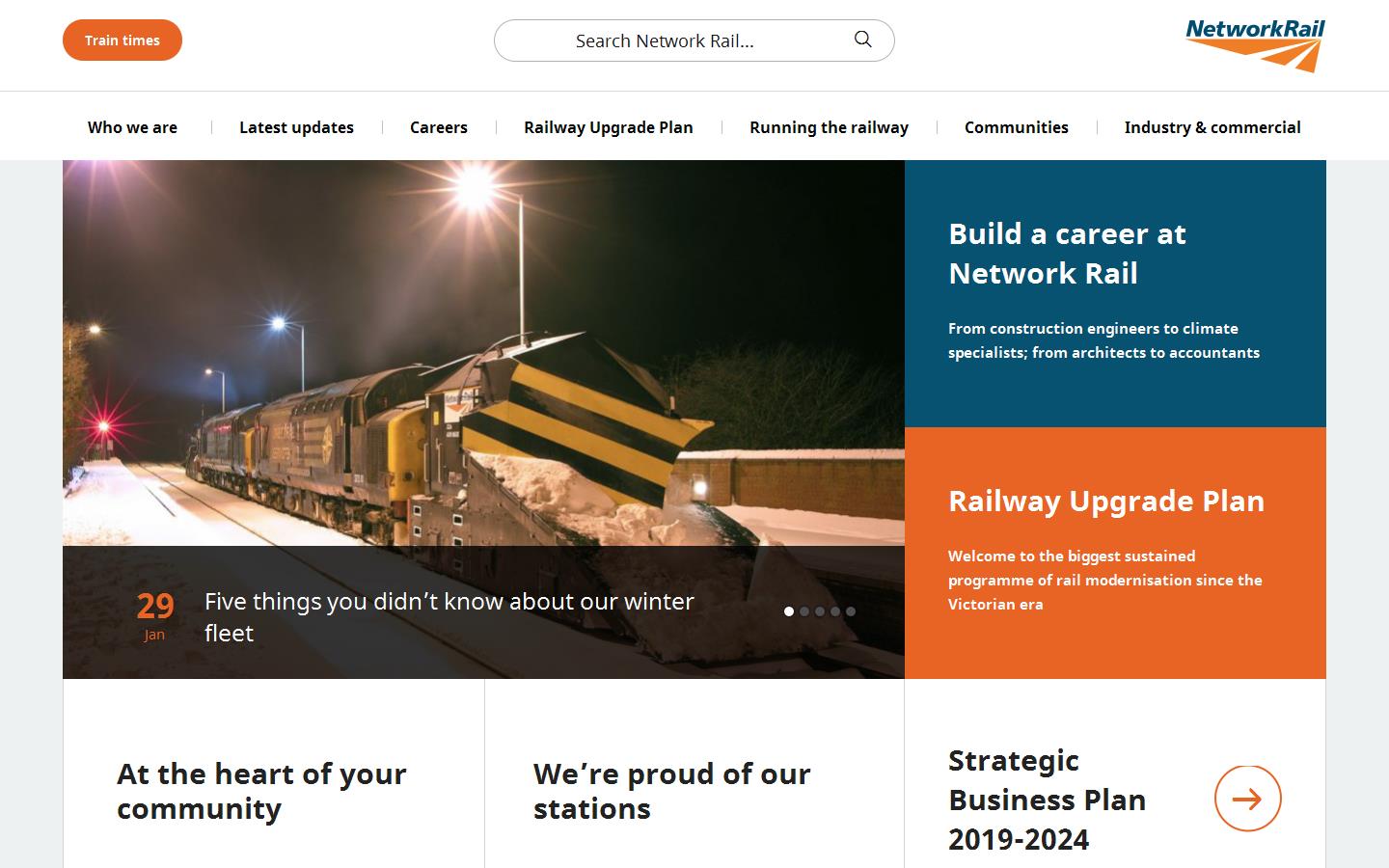 Network Rail Website