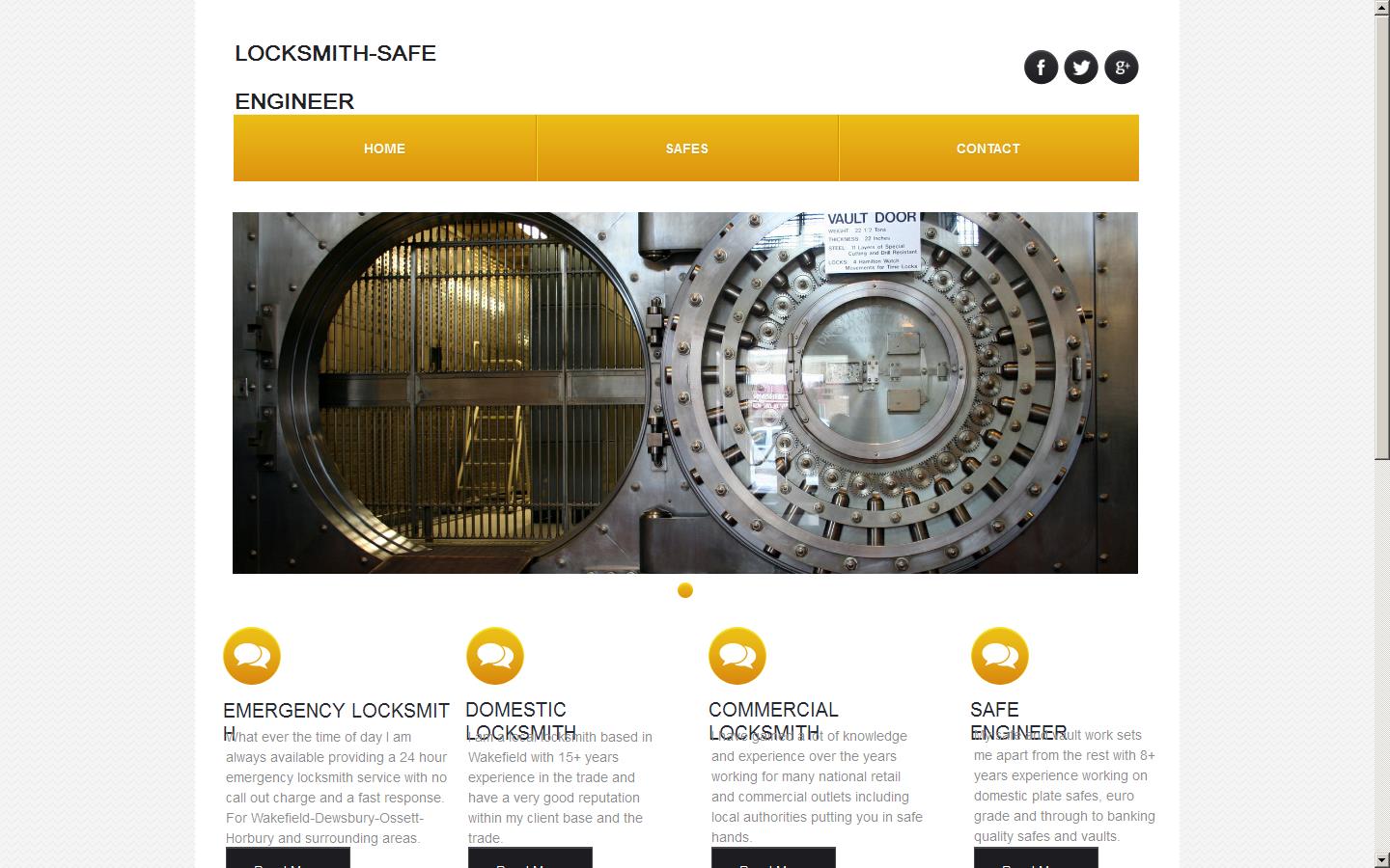 Horbury Lock and Safe Services Website