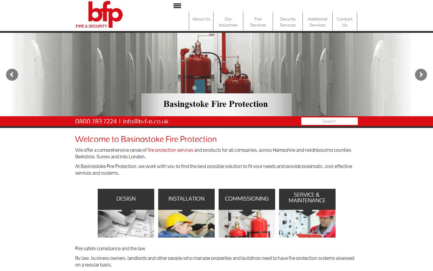 Basingstoke Fire Protection Website