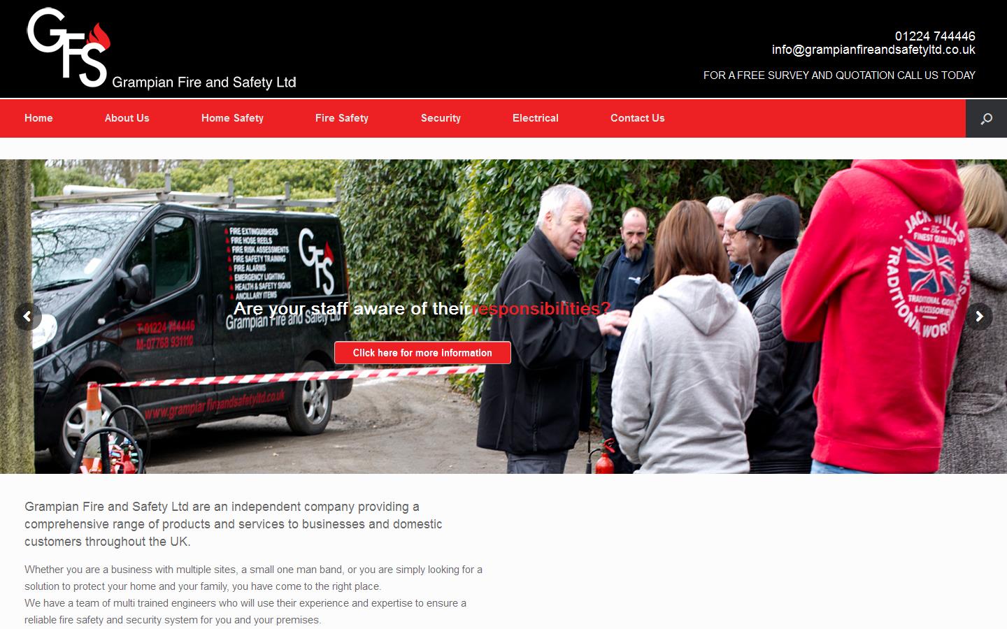 Grampian Fire & Safety Ltd Website