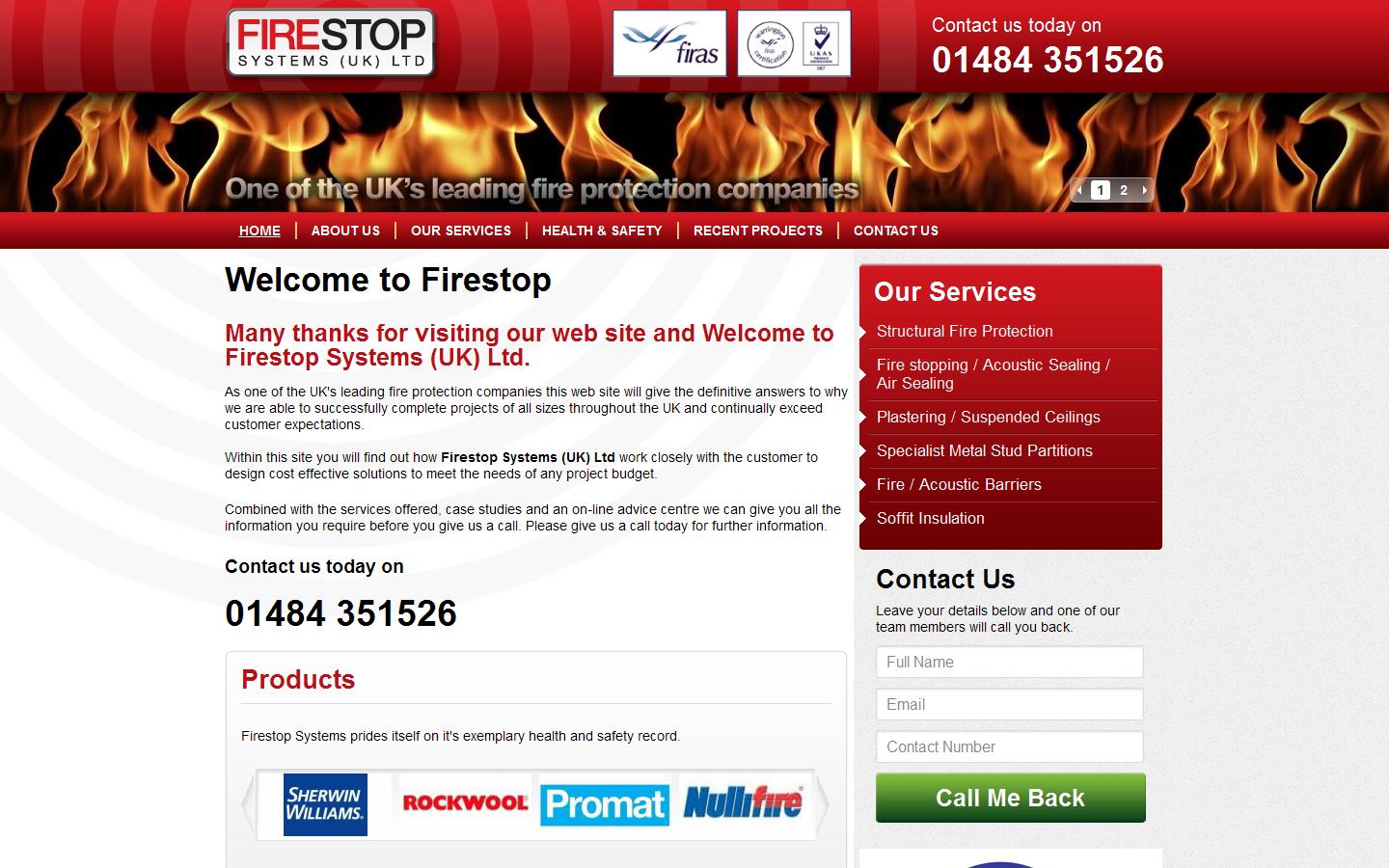 Firestop Systems UK Ltd Website