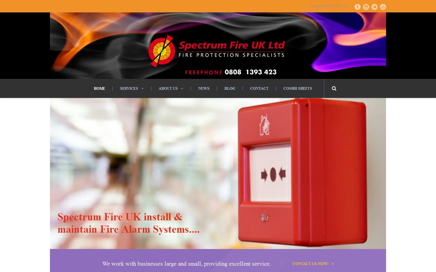 Spectrum Fire UK Ltd Website