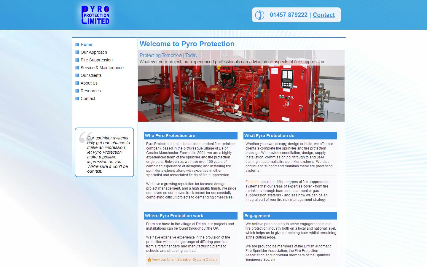 Pyro Protection Ltd Website