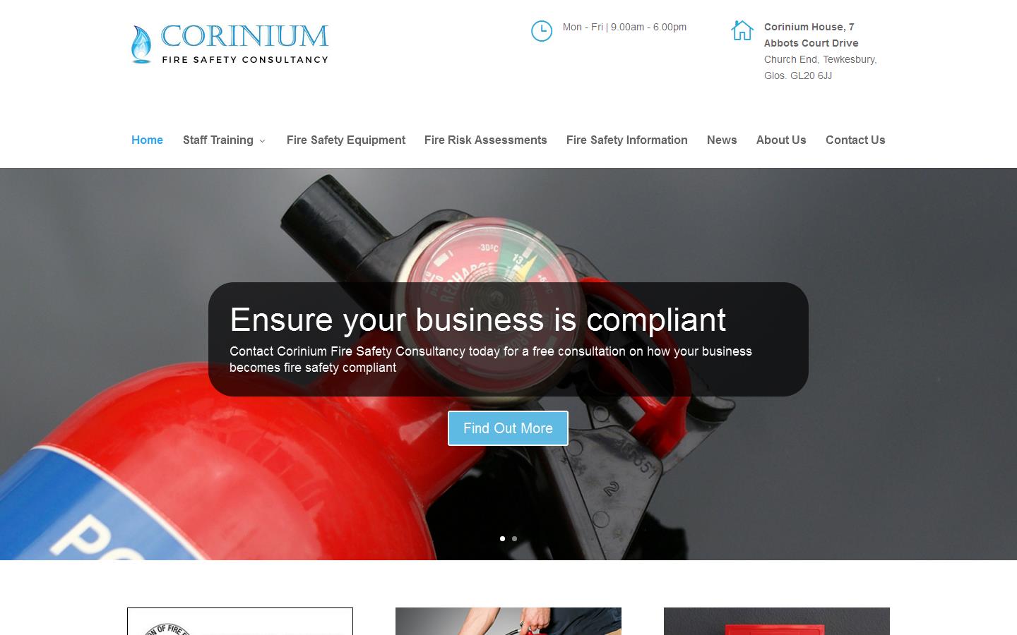 Corinium Fire Safety Consultancy Website